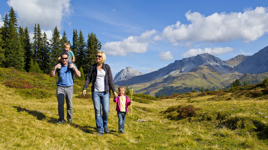Familien Wandern von Arosa zur Ochsenalp